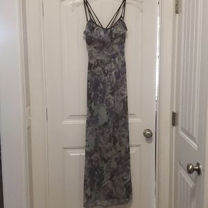 Blue, purple, and gray Jessica Simpson maxi dress